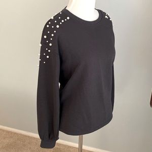 Lucy Paris pearl embellished sweater